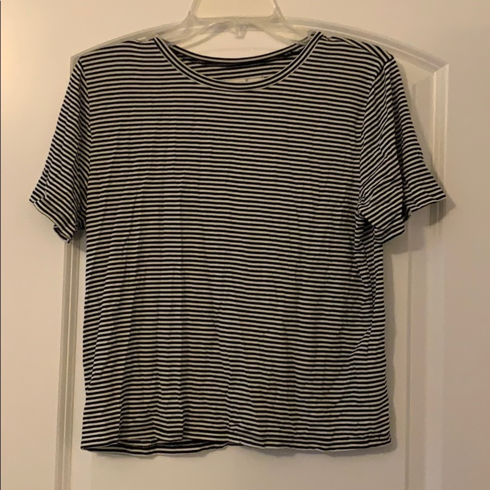Abercrombie & Fitch Striped Crop Tee NWT